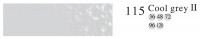 Пастель профессиональная сухая полутвёрдая квадратная цвет № 115 холодный серый II