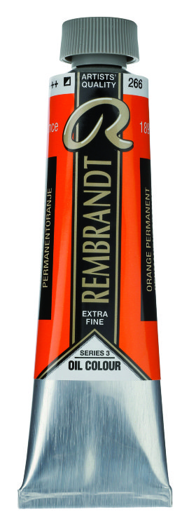 Краска масляная Rembrandt туба 40 мл №266 Оранжевый устойчивый