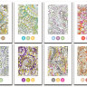 Раскраска-склейка Chameleon Floral Patterns/Цветочные узоры CC0105