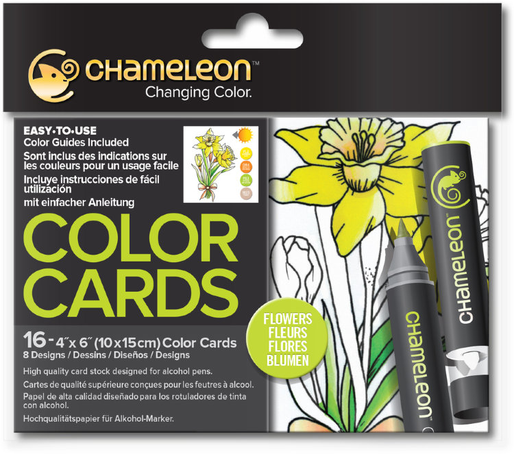 Раскраска-склейка Chameleon Flowers / Цветы CC0102