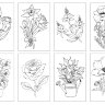 Раскраска-склейка Chameleon Flowers / Цветы CC0102