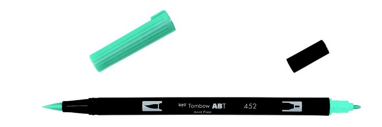 Tombow ABT Dual Brush Pen-452 голубой процесс