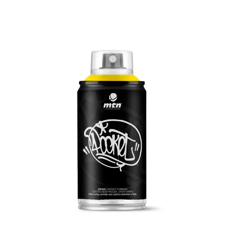Краска для граффити Montana Pocket желтый 150 мл