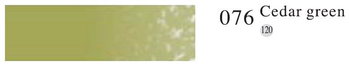Пастель профессиональная сухая полутвёрдая квадратная цвет № 076 зеленый кедр