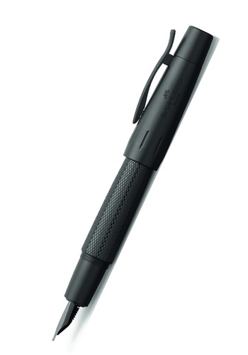 Перьевая ручка E-MOTION PURE BLACK, B, анодированный алюминий