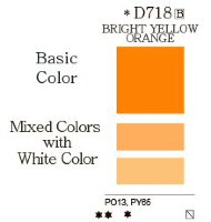Акварель дизайнерская в тубах "Mission White", 15 мл 718 желто-оранжевый яркий