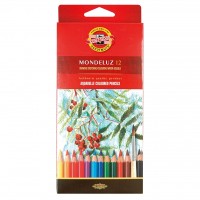 Набор акварельных карандашей Mondeluz 12 цветов