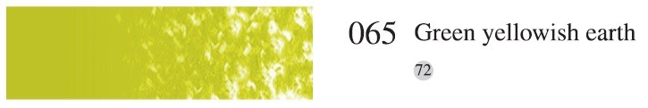 Пастель мягкая профессиональная квадратная цвет № 065 желтоватый земляной зеленый
