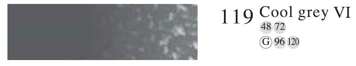 Пастель профессиональная сухая полутвёрдая квадратная цвет № 119 холодный серый VI