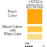 Акварель дизайнерская в тубах "Mission White", 15 мл 723 желтый темный