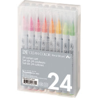 Набор маркеров с кистью Clean Color Real Brush 24 шт RB-6000AT/24V