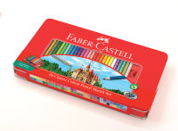 Цветные карандаши Замок, набор цветов, в подарочной мет. коробке, 60 шт.