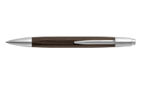 Ручка шариковая автоматическая Alchemix, матовый хромированный корпус, Wenge