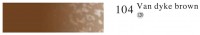 Пастель профессиональная сухая полутвёрдая квадратная цвет № 104 коричневый Ван Дейк