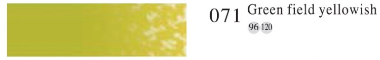 Пастель профессиональная сухая полутвёрдая квадратная цвет № 071 зелено-желтоватое поле
