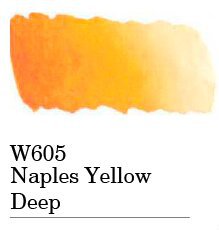 Акварель в тубах "Mission Gold", 15 мл 605 неаполитанский желтый темный