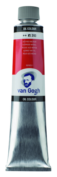Краска масляная Van Gogh туба 200 мл №393 Красный средний АЗО