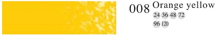 Пастель профессиональная сухая полутвёрдая квадратная цвет № 008 оранжево-желтый