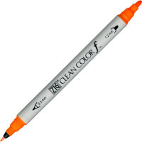 Маркер акварельный ZIG Clean Color цвет 002 Флуорисцентный Оранжевый TCS-6000T/002