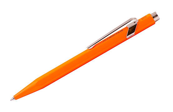 Ручка шариковая автоматическая Fluo Line, синие чернила Оранжевый