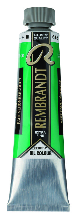 Краска масляная Rembrandt туба 40 мл №615 Зеленый изумрудный