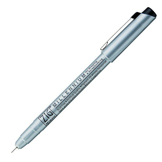 Ручка капилярная ZIG "Millennium" 0,2 мм, Розовый MS005/025