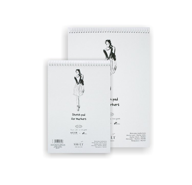 Альбом Sketch pad for markers, формат А4, 50 листов, 100 г/м