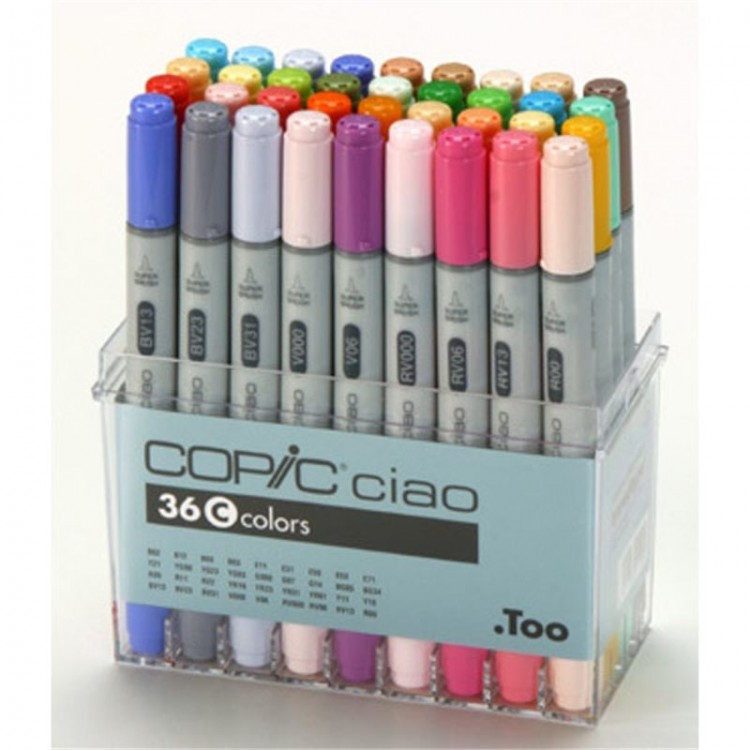 Набор маркеров COPIC CIAO Set C/ 36 цветов