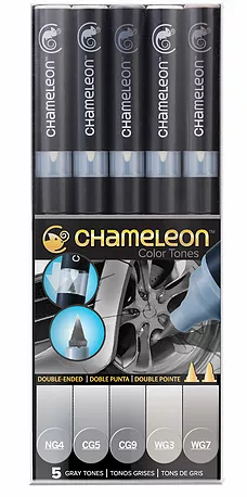 Набор маркеров Chameleon Gray Tones / серые тона 5 шт.