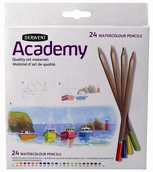 Набор акварельных карандашей Academy 24 цвета