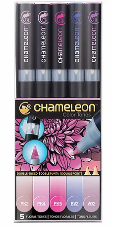 Набор маркеров Chameleon Floral Tones / цветочные тона 5 шт.