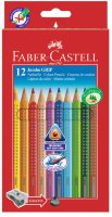 Цветные карандаши JUMBO GRIP с точилкой, набор цветов, в картонной коробке, 12 шт.