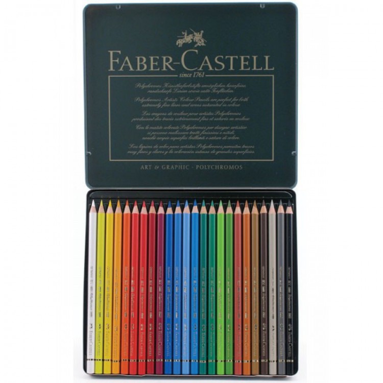 Набор цветных карандашей Polychromos 24 цвета