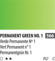 SH PWC (C) Краска акварельная 566 зеленый перманентный №1 туба 15 мл