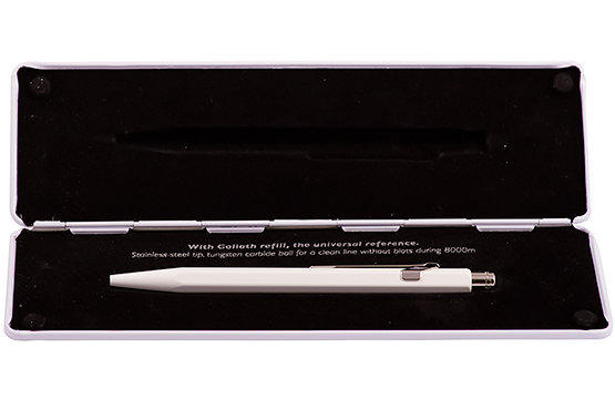Ручка шариковая автоматическая Pop Line, металлический футляр Белый