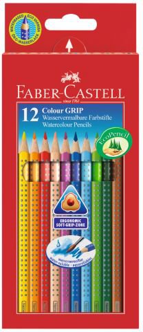 Цветные карандаши GRIP 2001, набор цветов, в картонной коробке, 12 шт.