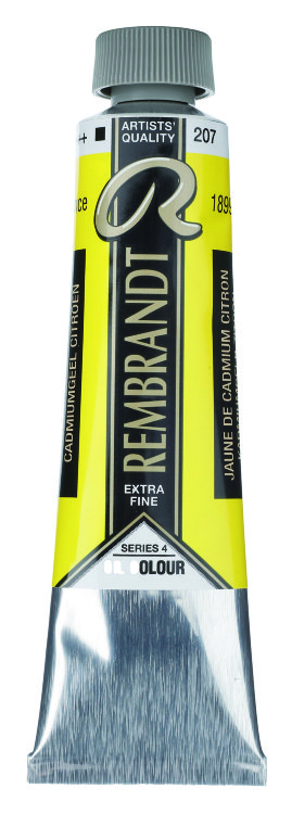 Краска масляная Rembrandt туба 40 мл №207 Кадмий желтый лимонный