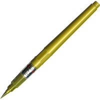 Маркер-кисть с картриджем ZIG "Metallic Fude Pen" золото DOE160/101