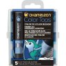 Набор цветовых блендеров Chameleon Blue Tones / голубые тона 5 шт. CT4513