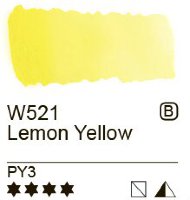 Акварель в тубах "Mission Gold", 15 мл 521 лимонно-желтый