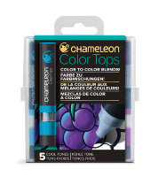 Набор цветовых блендеров Chameleon Cool Tones / холодные тона 5 шт. CT4504