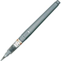 Маркер-кисть с картриджем ZIG "Metallic Fude Pen" серебро DOE160/102