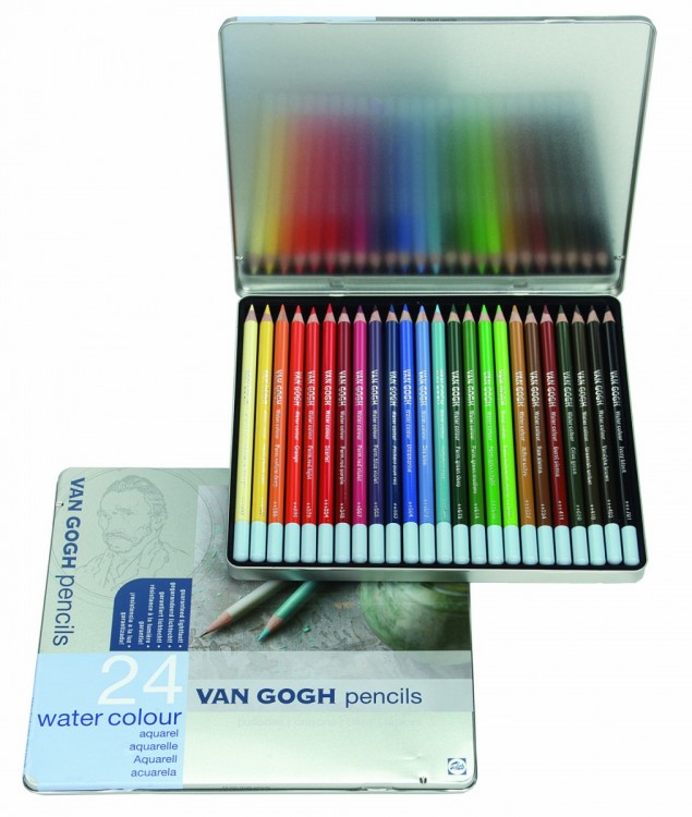 Набор акварельных карандашей VAN GOGH 24 цвета