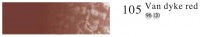 Пастель профессиональная сухая полутвёрдая квадратная цвет № 105 красный Ван Дейк