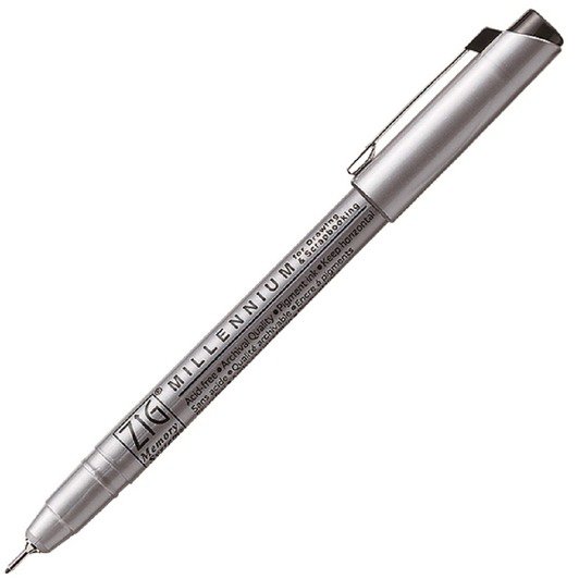 Ручка капилярная ZIG "Millennium" 0,5 мм, Оранжевый MS05/070