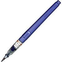 Маркер-кисть с картриджем ZIG "Metallic Fude Pen" фиолетовый DOE160/124