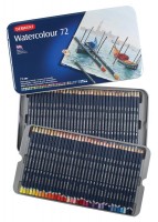Набор акварельных карандашей Watercolour 72 цвета в металле