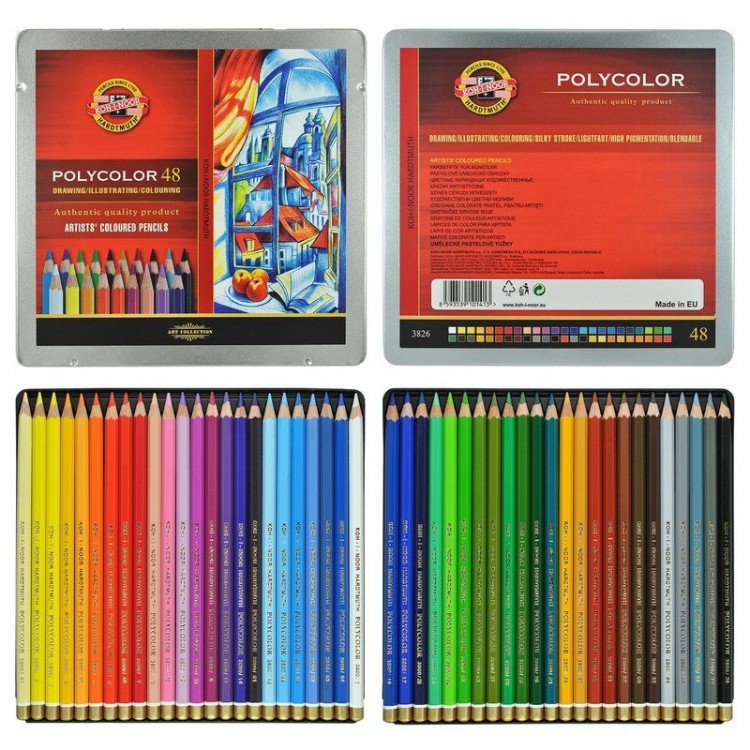 Набор цветных карандашей Polycolor 48 цветов