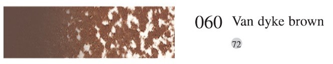 Пастель мягкая профессиональная квадратная цвет № 060 коричневый Ван Дейк