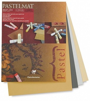 Альбом PASTELMAT (Склейка, 4 цвета: Крчн, Сиенна, Антрацит, Бел). Для пастели. (24х30, 360г, 12л)